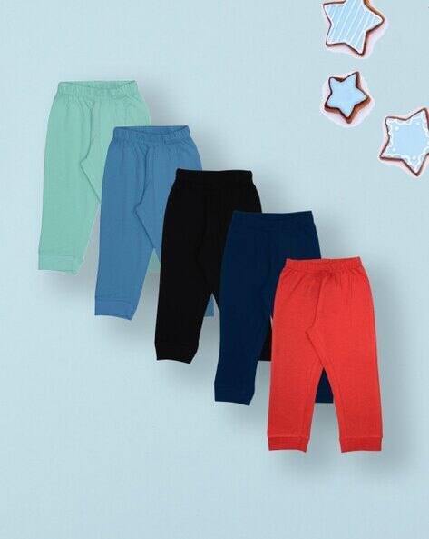 YUV Pack of 5 Unisex Cotton Jogger Pants