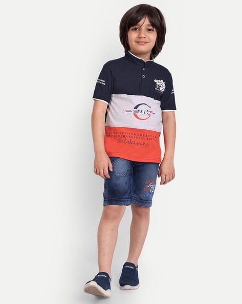 Zadmus Typographic Print Shorts & T-shirt Set