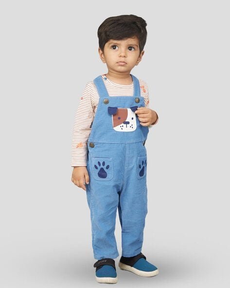 ZALIO Graphic Print Dungree & T-Shirt Set