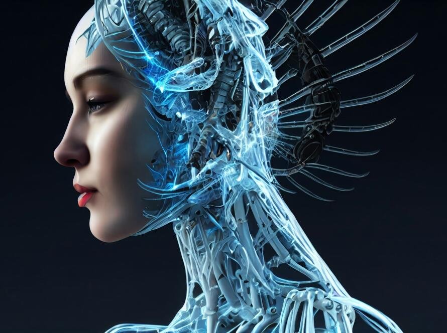 beautiful woman human robot artificial intelligence