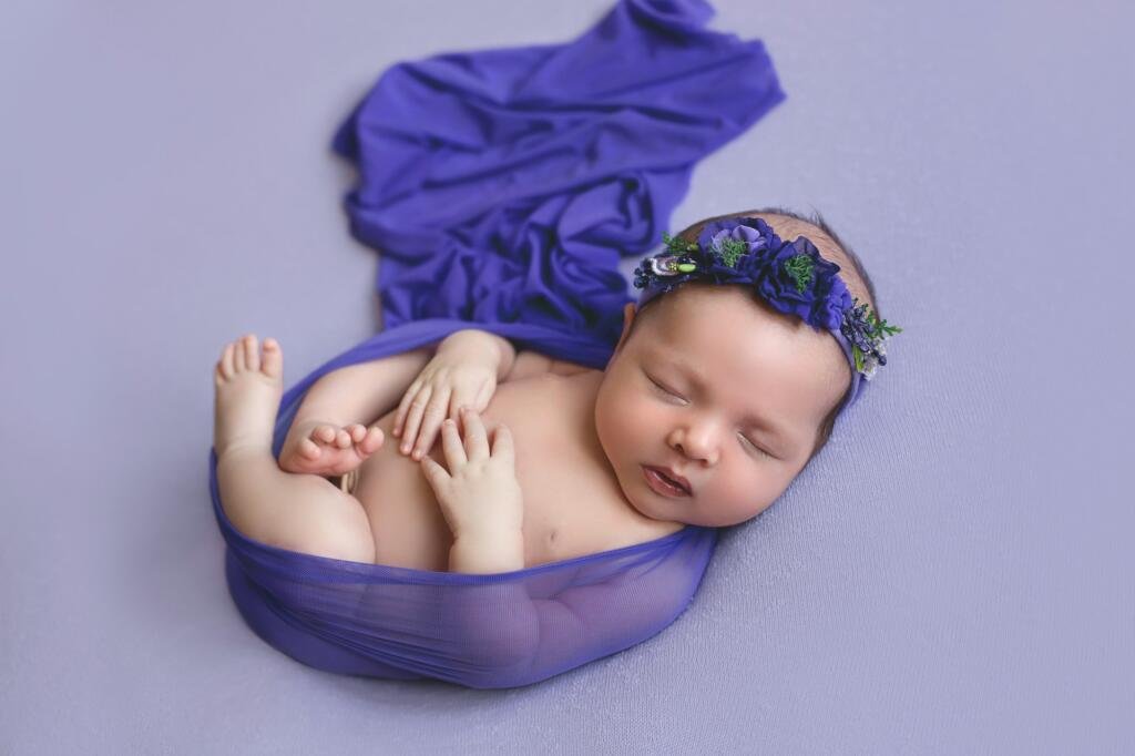 Sleeping newborn baby.Infant baby. Happy pregnancy and childbirth. Children's theme.