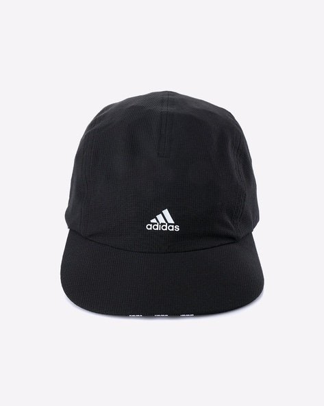 Black Adidas cap with white logo on the front.