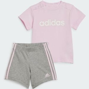 Adidas Kids I LIN Brand Print Cotton T-Shirt & Shorts Set