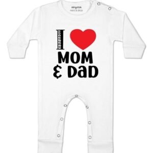 ARVESA - Infants Typographic Print Rompers