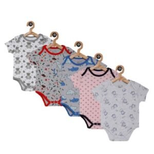 BABY'S PRIDE - Pack of 5 Printed Round-Neck Onesies