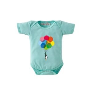 BABYWISH - Graphic Print Onesies with Snap-Button Closure