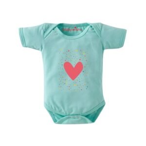 BABYWISH - Graphic Print Onesies with Snap-Button Closure