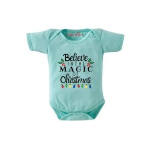 BABYWISH - Typographic Round Neck Rompers
