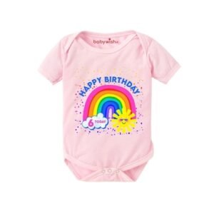 BABYWISH - Graphic Print Round-Neck Rompers