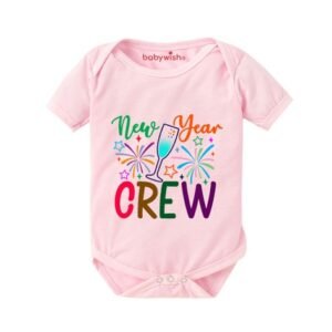 BABYWISH - Typographic Round Neck Rompers