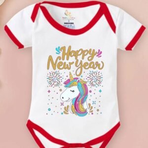 BABYWISH - Graphic Print Onesies with Snap Button Closure