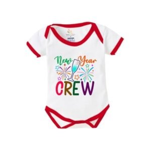 BABYWISH - Typographic Round Neck Rompers