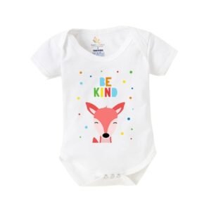 BABYWISH - Graphic Print Envelope-Neck Rompers