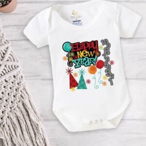 BABYWISH - Graphic Print Onesies with Snap Button Closure