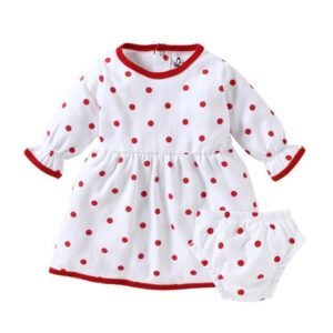 BABYWISH Polka-dot Print Dress