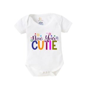 BABYWISH - Typographic Round Neck Rompers