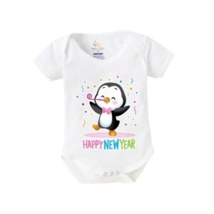 BABYWISH - Typographic Round Neck Rompers