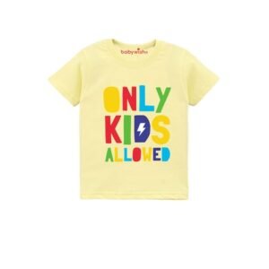 BABYWISH Typographic Print Crew-Neck T-Shirt