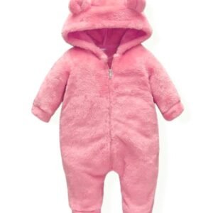 BABYZONE - Hooded Rompers with Zip Closure
