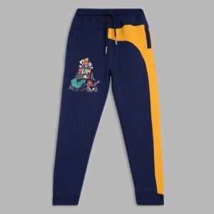 Blue Giraffe Boys Colourblock  Ankle-Length Joggers