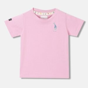 Blue Giraffe Regular Fit T-Shirt with Round Neck