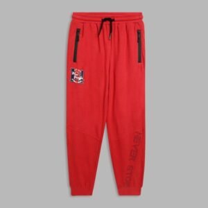 Blue Giraffe Typographic Print Jogger Pant