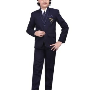 Bt Dezines Boys Shirt with Trousers & Blazer Set