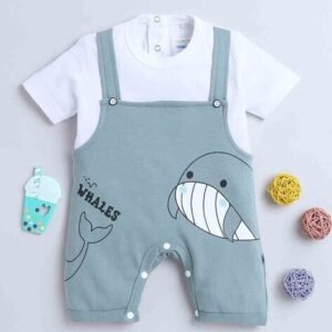 BUMZEE Graphic Print Round-Neck Romper