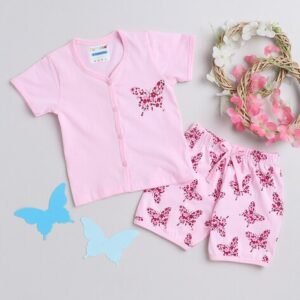 BUMZEE Butterfly Print T-Shirt & Shorts Set