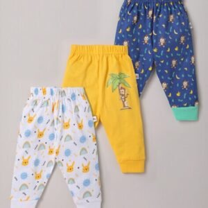 BUMZEE Boys Pack of 3 Printed Joggers