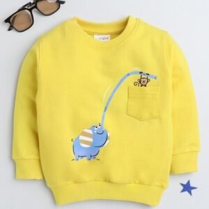 BUMZEE Graphic Print Crew-Neck Sweatshirt