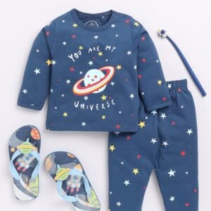 Clt.s Boy Star Print Lounge Pants & T-Shirt Set