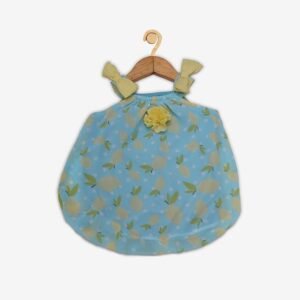 CREATIVE KID'S - Leaf Print Square-Neck Romper