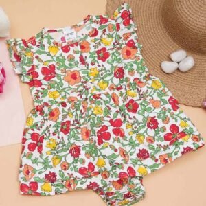 CREATIVE KID'S - Girls Floral Rompers