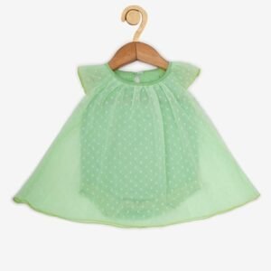 CREATIVE KID'S - Lace Work Round-Neck Romper
