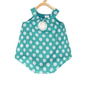 CREATIVE KID'S - Polka-Dot Print Round-Neck Romper