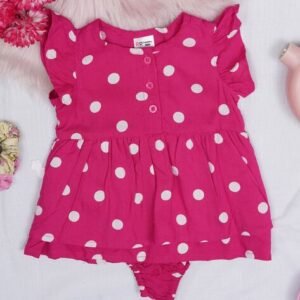 CREATIVE KID'S - Polka-Dot Round-Neck Rompers