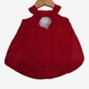 CREATIVE KID'S - Textured Romper with Floral Applique