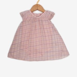 CREATIVE KID'S - Checked A-Line Romper Dress