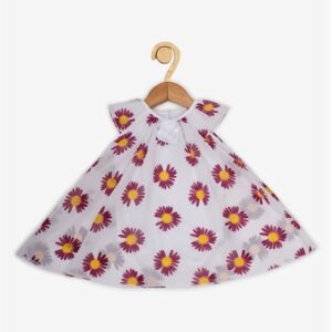 CREATIVE KID'S - Floral Print A-Line Romper Dress