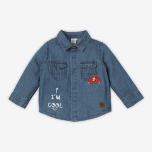 Ed-A-Mamma Denim Shirt with Embroidery