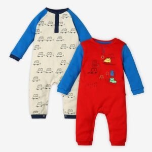 Ed-A-Mamma - Pack of 2 Printed Cotton Rompers