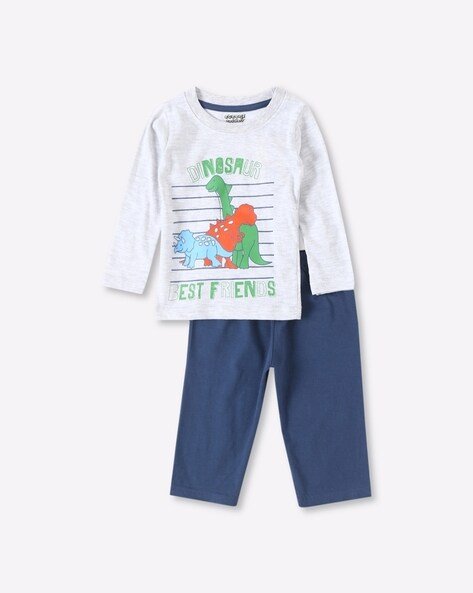 ETEENZ Dino Print T-shirt & Pants Set