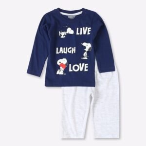 ETEENZ Typographic Print T-shirt & Pants Set