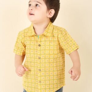 Fabindia Geometric Print Shirt with Patch Pocket