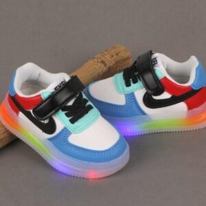 Feet Well Shoes Boys Colourblock Shoes with Velcro-Fastening