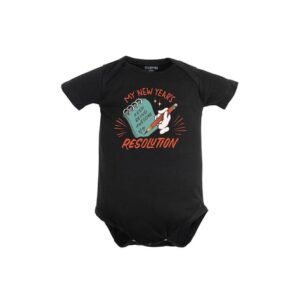 FFLIRTYGO - Typographic Print Round-Neck Onesie