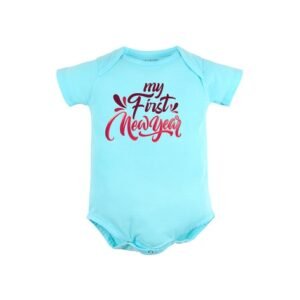 FFLIRTYGO - Typographic Print Crew-Neck Romper