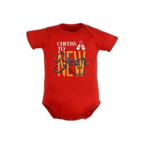 FFLIRTYGO - Typographic Print Crew-Neck Romper