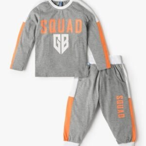 GAME BEGINS Boys Printed T-Shirt & Joggers Set
